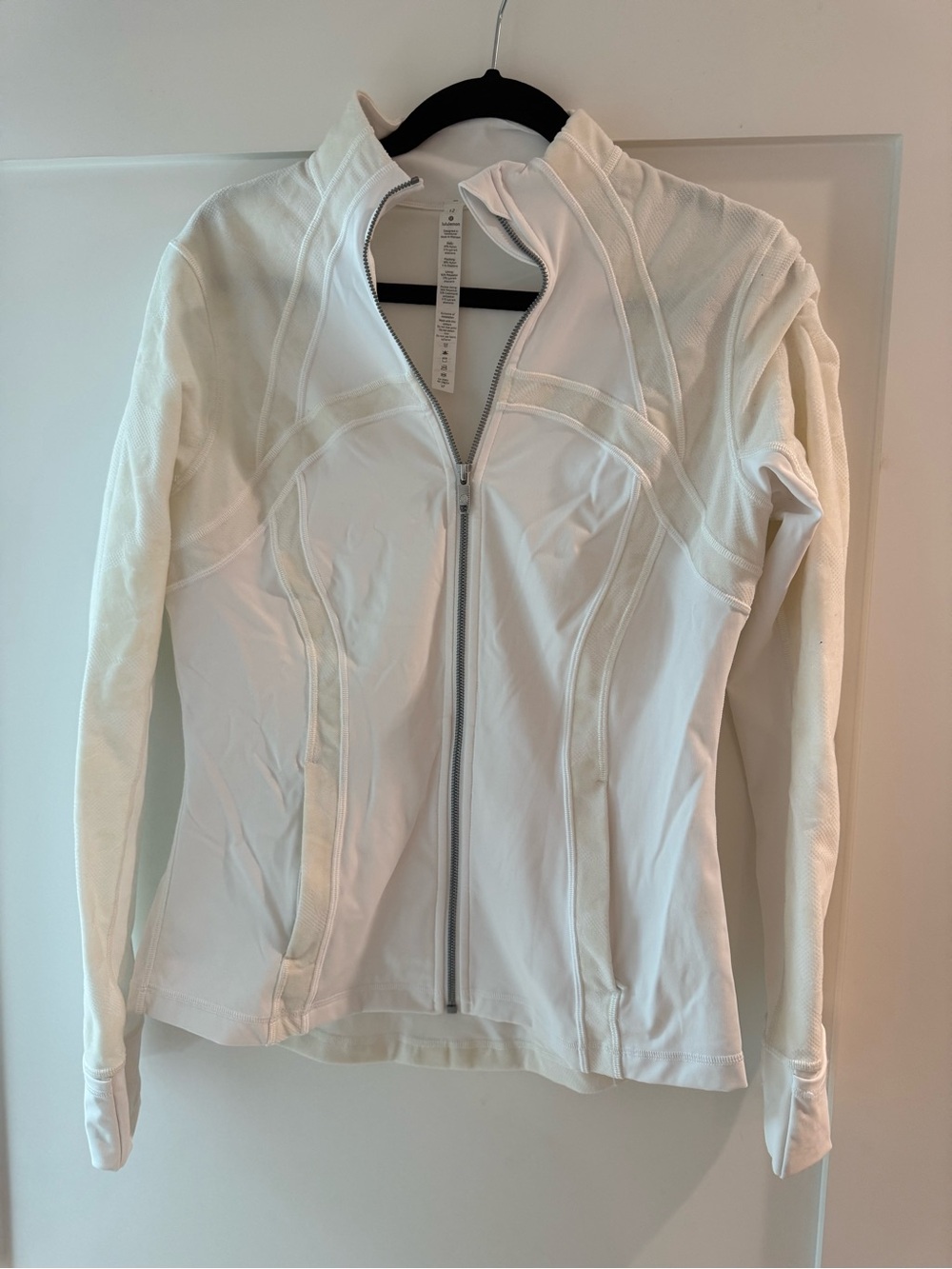 lululemon athletica White Full-Zip Athletic Jacket